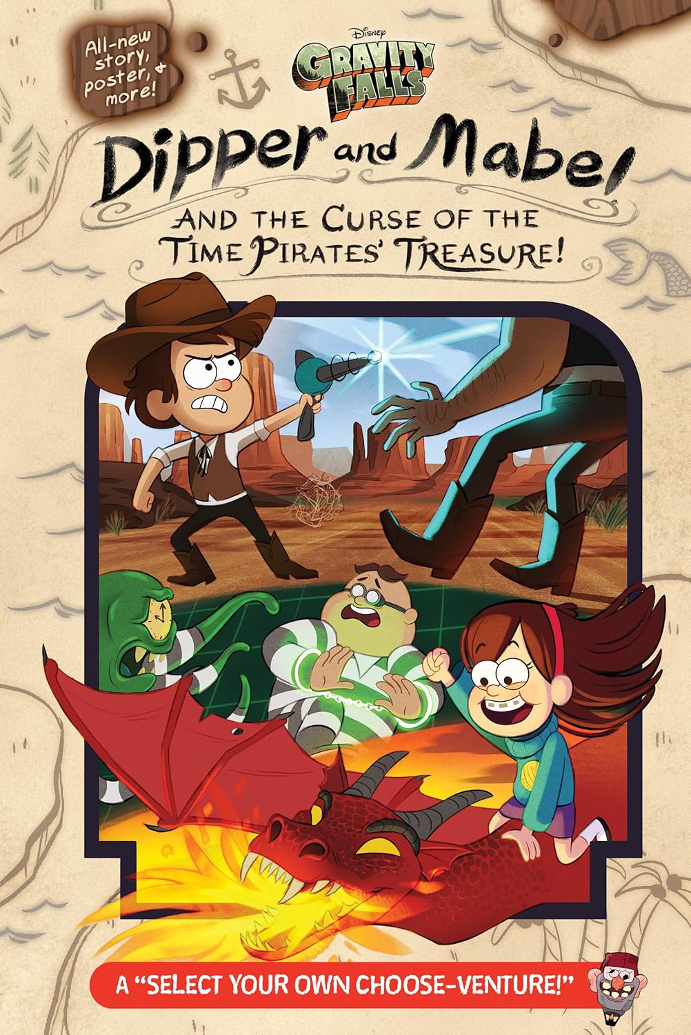 GRAVITY FALLS:: DIPPER AND MABEL AND THE CURSE OF THE TIME PIRATES' TREASURE!